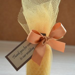 Bišu vaska svece kāzām, viesu pateicības dāvana Ver.2