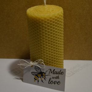 16.gab tītas bišu vaska sveces 10 cm x 1.2 cm