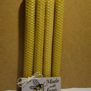 4.gab tītas bišu vaska sveces 20.5 cm x 1.8 cm